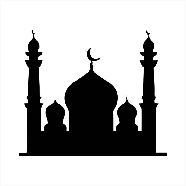 Mosque Icon Vector Isolated White Background Your Web Mobile App — Stock Vector