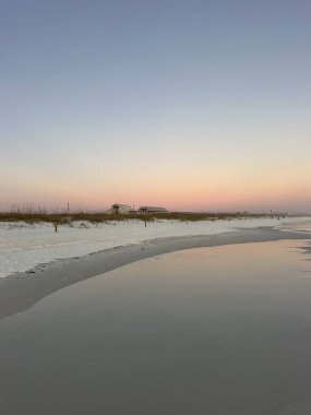 Henderson Plajı Eyalet Parkı Destin, Florida Gün batımı 