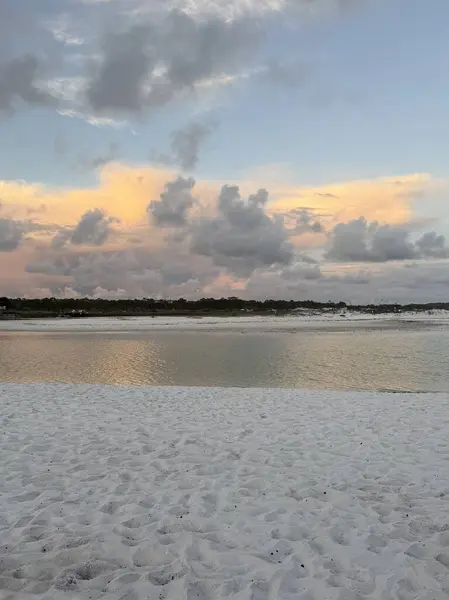 Grayton Plajı Eyalet Parkı Florida Kıyı Kum Gölü üzerinde gün batımı