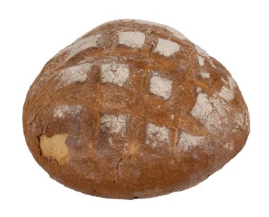 ekmek beyaz arkaplanda