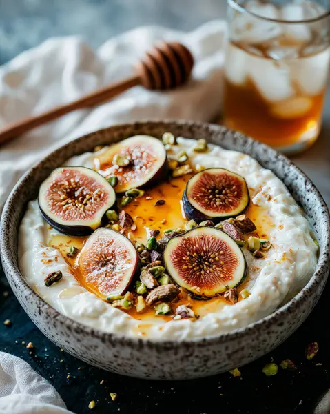 Ballı ve cevizli muzlu yulaf ezmesi.