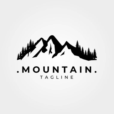 Klasik dağ logosu çizimi