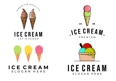 set ve kolleksiyon logosu klasik resim tasarımı, simge şablonu