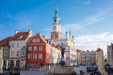 Poznan, Polonya 'daki eski pazar meydanı.
