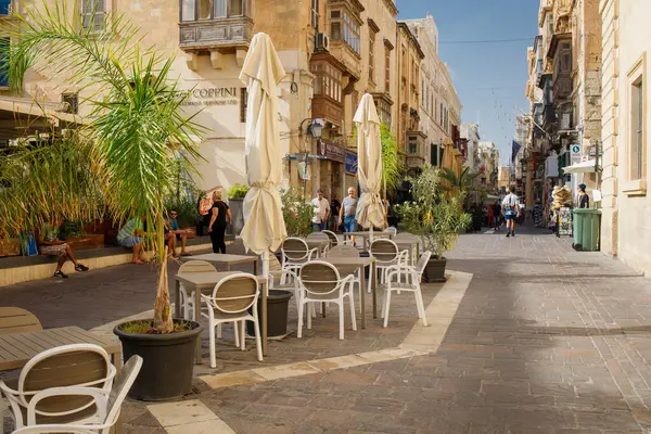 Valletta şehir merkezindeki sokak, Malta
