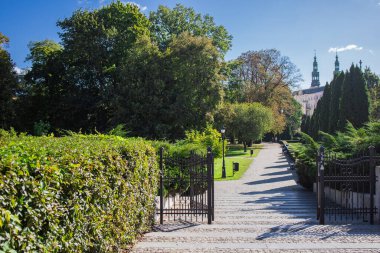 Poznan, Polonya 'daki Frederic Chopin Park girişi