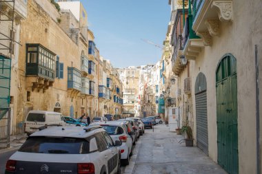 Valletta, Malta 'da işlek bir cadde