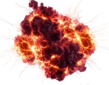 Patlama patlaması. 3d oluşturma