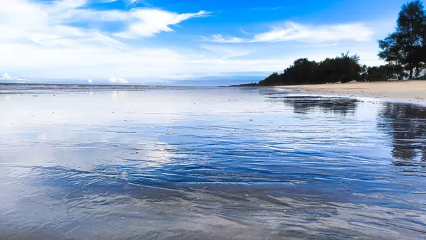 Untouched tropical beach in Pantai sepat, Kuantan Pahang, Malaysia