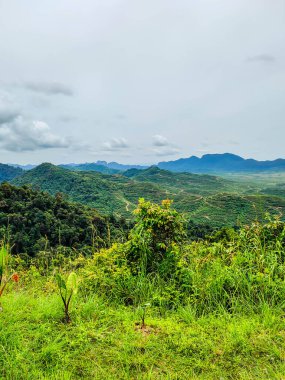 Wang Kelian Perlis, Malezya 'nın tepesinde güzel bir tepe manzarası