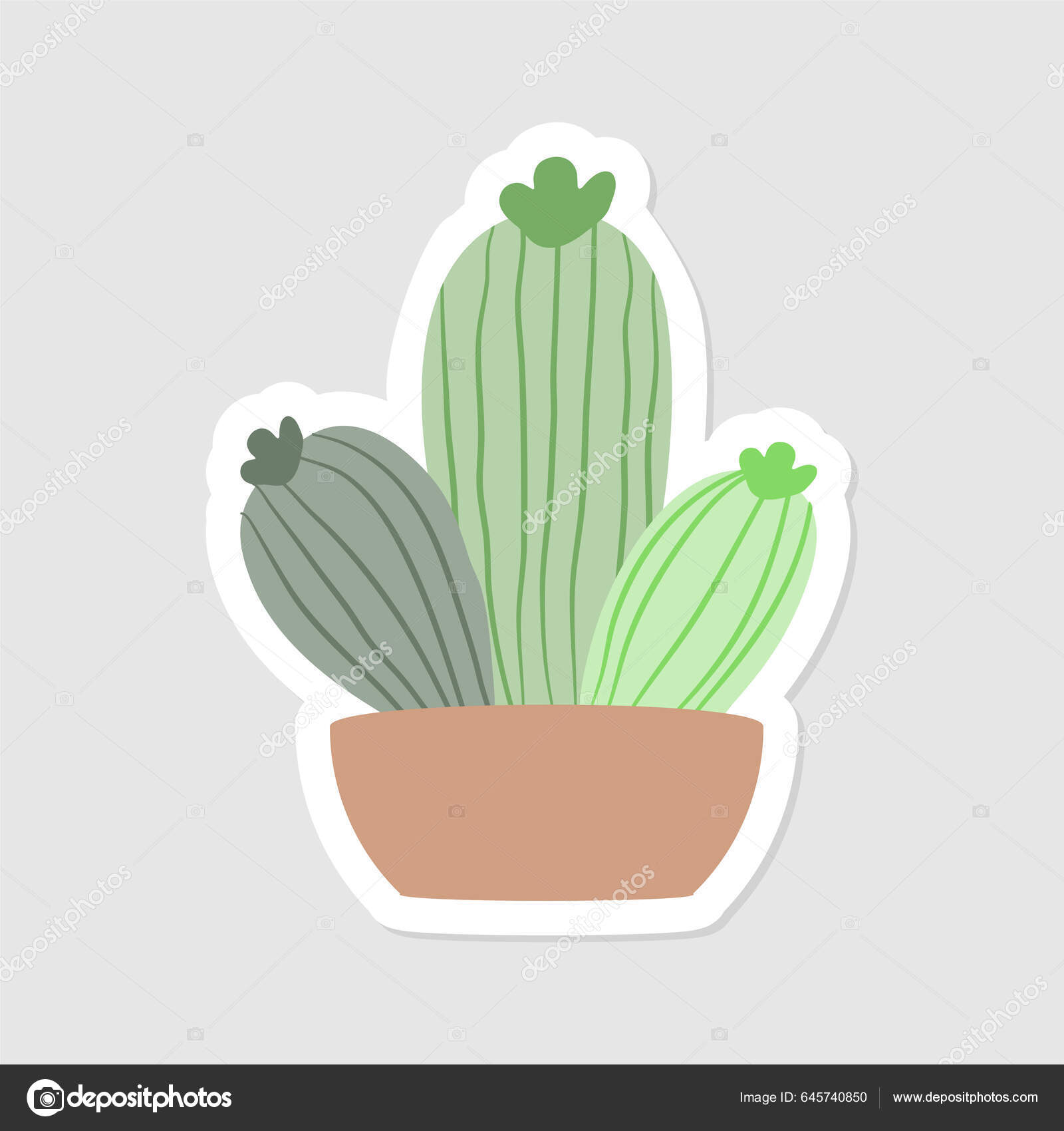 Cactus kawaii  Arte com cactos, Cactos desenho, Adesivos bonitos