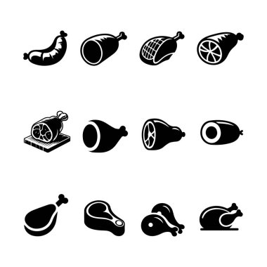 Mutton Icon Set - High-Quality Meat Icons Collection clipart