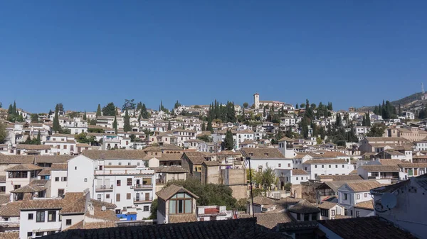 Вид Исторический Город Альбайсин Гранада Испания — стоковое фото