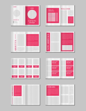 Ürün katalog tasarımı veya katalog şablon tasarımı