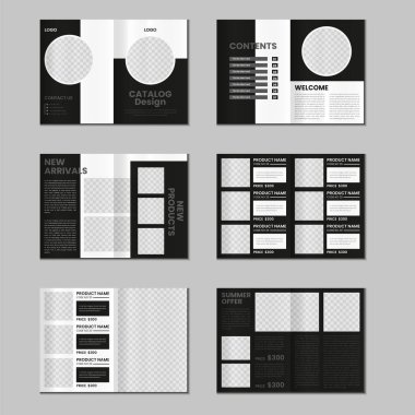 Katalog tasarımı veya 12 sayfa ürün şablon tasarımı