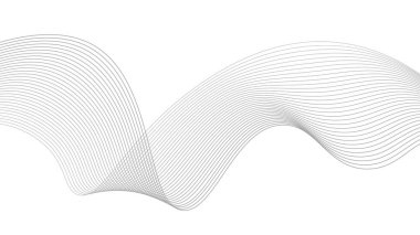 Soyut dalgalı çizgi arkaplanı, dalgalı desen, şık çizgi sanatı ve web arkaplan tasarımı