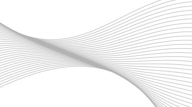 Soyut dalgalı arka plan dinamik ses dalgalı desen biçimsel çizgi çizimi tasarımı