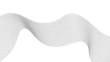 Soyut dalgalı arka plan dinamik ses dalgalı desen biçimsel çizgi çizimi tasarımı