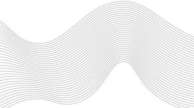 Soyut dalgalı arka plan dinamik ses dalgalı desen biçimsel çizgi çizimi tasarımı