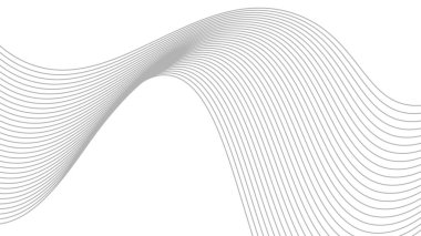 Soyut dalgalı arka plan dinamik ses dalgalı desen biçimsel çizgi çizimi tasarımı