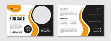 Gayrimenkul Kartpostal Sancak Şablonu Tasarımı