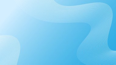 Beyaz arkaplanda soyut dalgalı çizgi ve şık çizgi sanatı