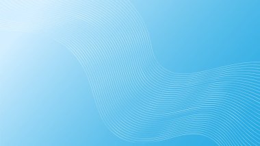 Beyaz arkaplanda soyut dalgalı çizgi ve şık çizgi sanatı