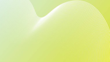 Beyaz arkaplanda soyut dalgalı çizgi ve şık çizgi sanatı