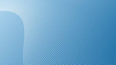 Beyaz arkaplanda soyut dalgalı çizgi ve şık çizgi sanatı