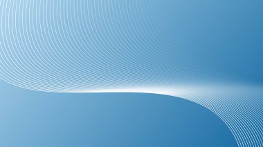 Beyaz arkaplanda soyut dalgalı çizgi ve şık çizgi sanatı