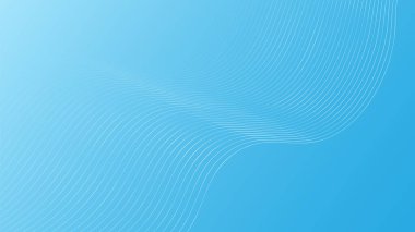 Beyaz arkaplanda soyut dalgalı çizgi ve şık çizgi sanatı