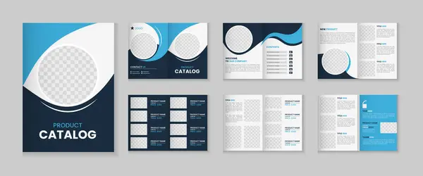 stock vector Product catalog or 12 pages brochure template design