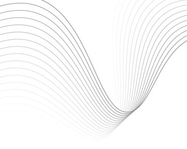 Soyut dalgalı çizgi arkaplanı, dalgalı desen, şık çizgi sanatı ve web arkaplan tasarımı