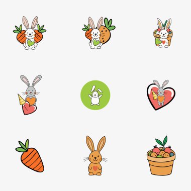 Mutlu Paskalya Tavşanları, Paskalya Tavşanı, Tatlı Tavşan, Paskalya Kutlaması, Bahar Bayramında Dijital Resimler