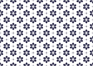 Beyaz arka planda koyu mavi bir sembol, etnik kumaş pürüzsüz desen, kumaş, halı, batik, duvar kağıdı, ambalaj vs..