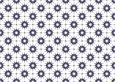 Beyaz arka planda koyu mavi bir sembol, etnik kumaş pürüzsüz desen, kumaş, halı, batik, duvar kağıdı, ambalaj vs..