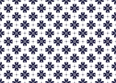 Beyaz arka planda koyu mavi bir sembol, etnik kumaş pürüzsüz desen, kumaş, halı, batik, duvar kağıdı, ambalaj vs..