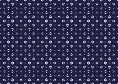 Koyu mavi arka planda beyaz sembol, etnik kumaş pürüzsüz desen, kumaş, halı, batik, duvar kağıdı, ambalaj vs..