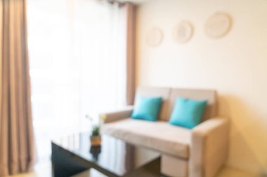 Sırt çantası için soyut bulanık oturma odası