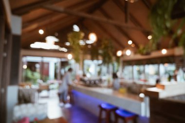 Arka plan için soyut bulanık kafe ve restoran