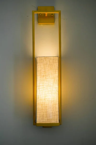 Güzel Bir Lamba Dekore Duvara — Stok fotoğraf
