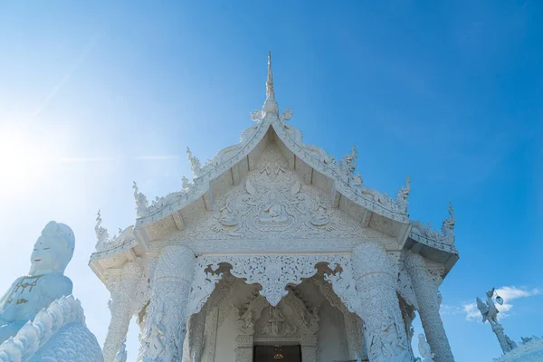 Bela Arquitetura Wat Huay Pla Kang Chiang Rai Tailândia — Fotografia de Stock