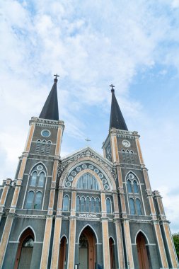 Beautiful Architecture Cathedral of the Immaculate Conception at Chanthaburi in Thailand