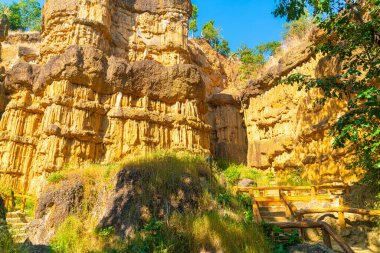 Mae Wang Ulusal Parkı 'ndaki Büyük Kanyon Chiang Mai veya Pha Chor, Chiang Mai, Tayland