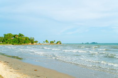 Beautiful Mae Rumphueng Beach at Chanthaburi in Thailand