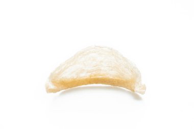 Taze yenebilir kuş yuvası ya da kırlangıç yuvası hammadde mutfağı beyaz arka planda sağlıklı izole edilmiş sağlıklı yiyecekler için pahalı yemekler.