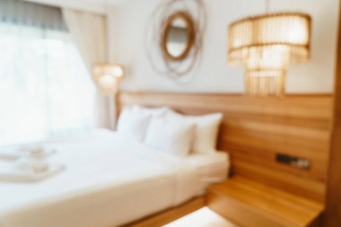 Soyut bulanık otel odası arka plan için iç mekan