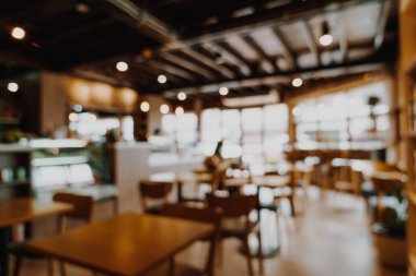 soyut bulanık kafeterya ve restoran arka plan ve duvar kağıdı için