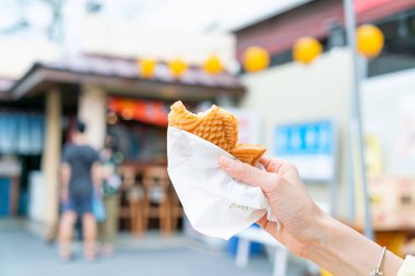 Taiyaki - Japon usulü krep balığı.
