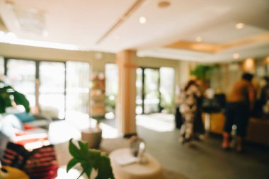 Özgeçmiş için soyut bulanık lüks otel lobisi